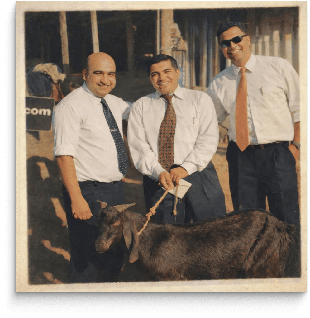 Bal Krishna with his team