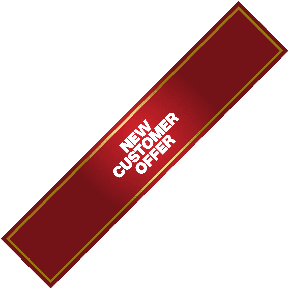 new user promo sticker