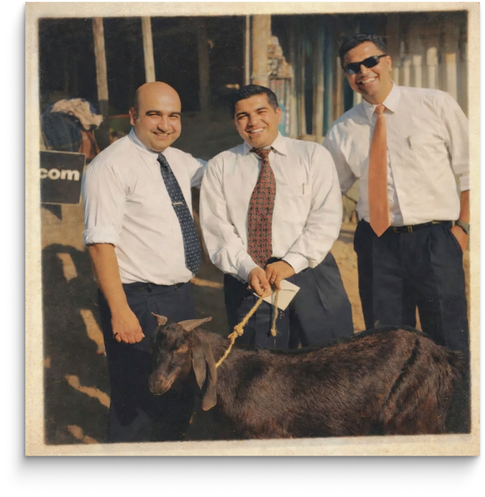 Bal Krishna with his team